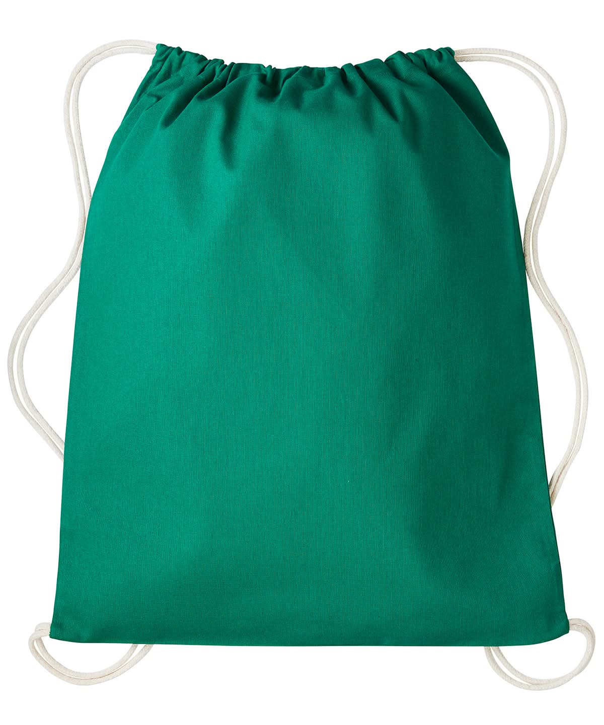 Nutshell Gymsac with cords RL300 - Bottle Green Natural One size - Customisable Bags