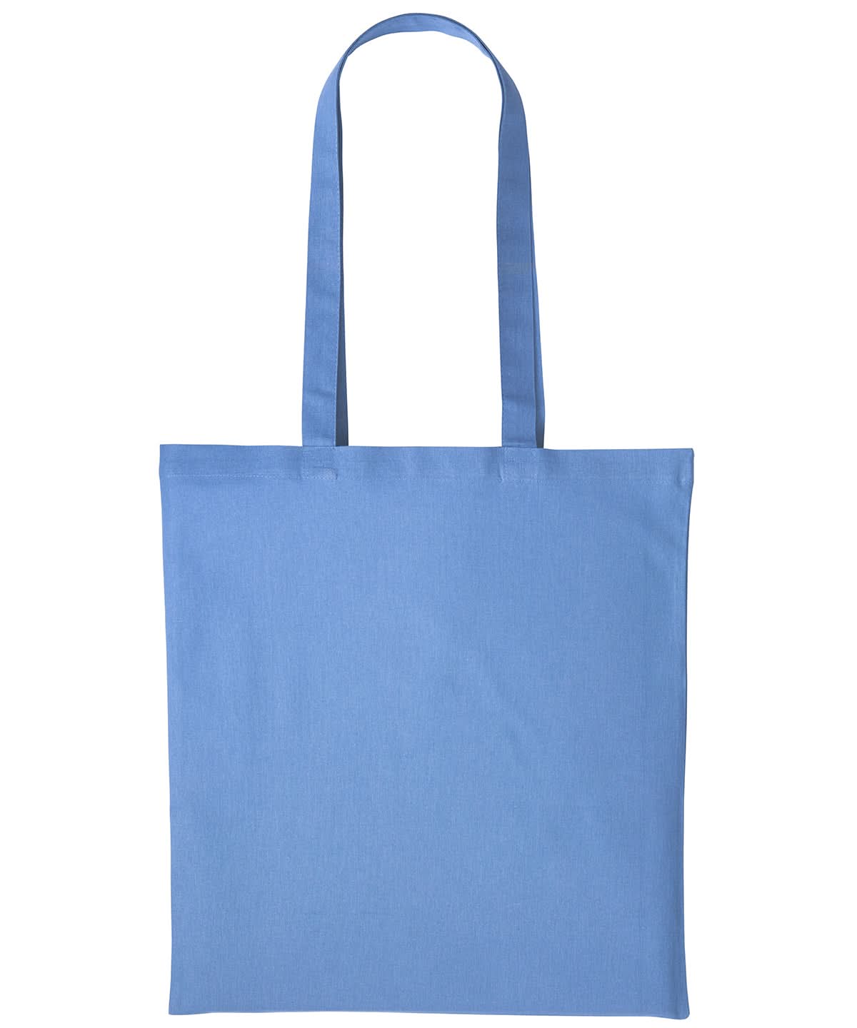 Nutshell Cotton shopper long handle RL100 - Cornflower Blue One size - Customisable Bags