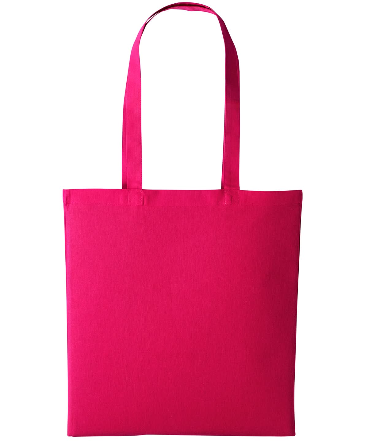 Nutshell Cotton shopper long handle RL100 - Hot Pink One size - Customisable Bags