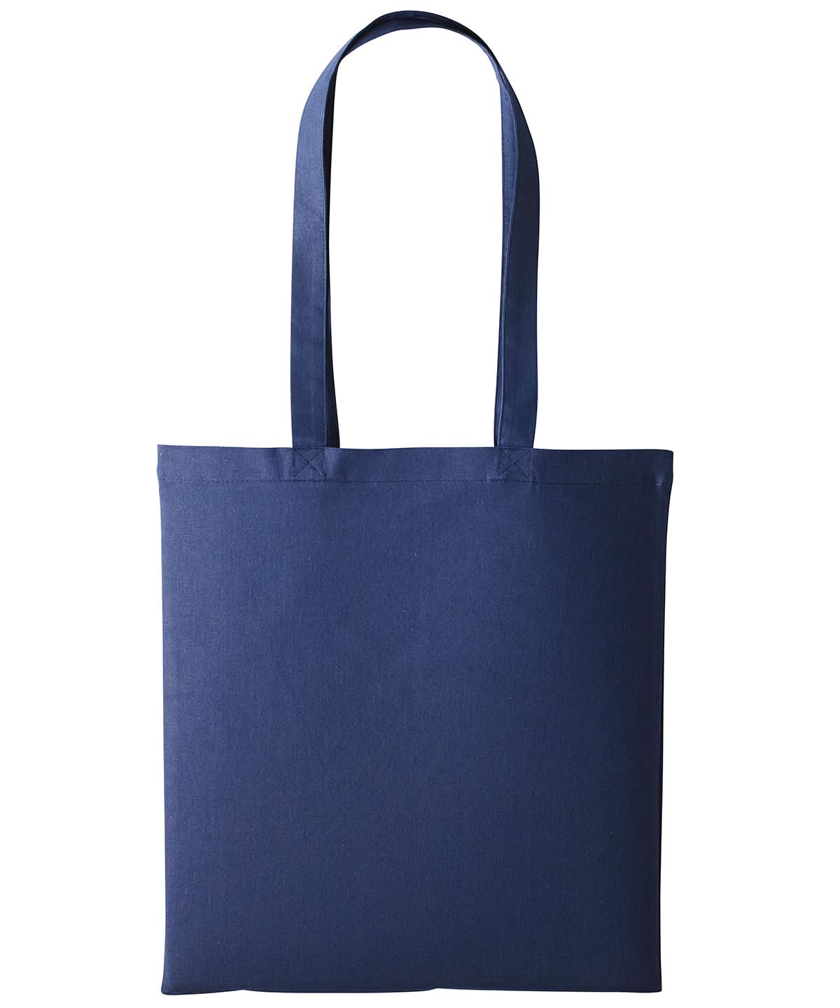 Nutshell Cotton shopper long handle RL100 - Oxford Navy (Navy) One size - Customisable Bags