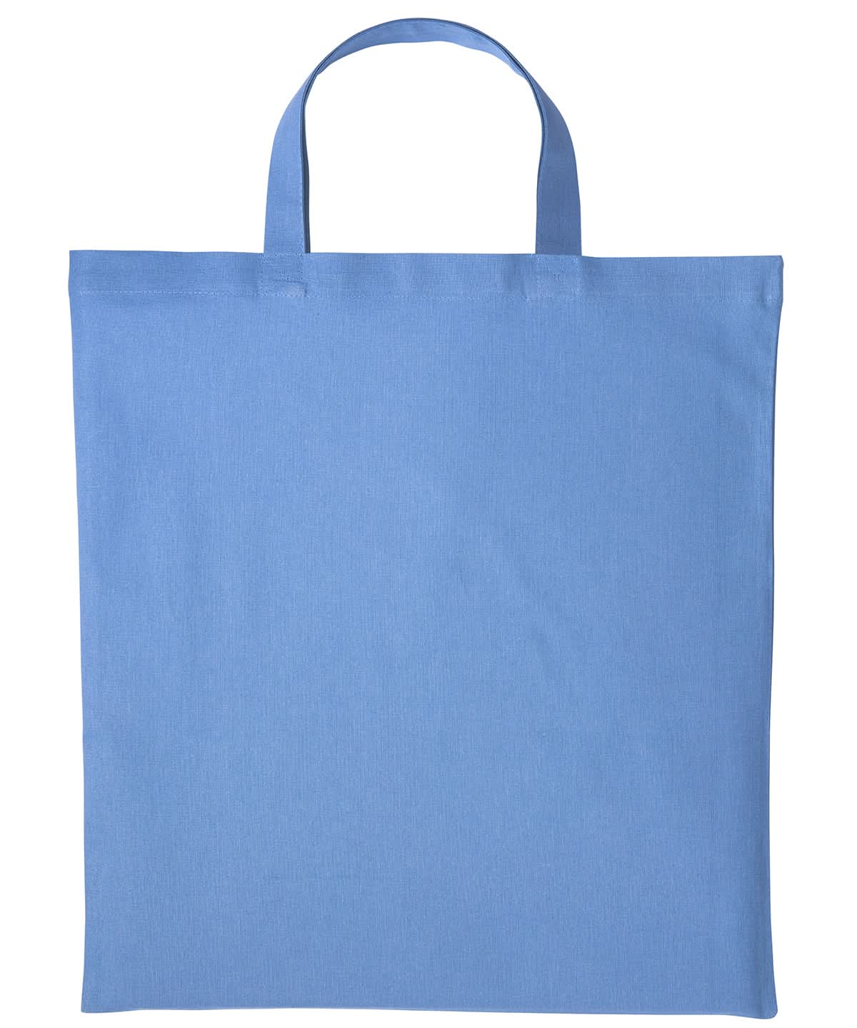 Nutshell Cotton shopper short handle RL110 - Cornflower Blue One size - Customisable Bags