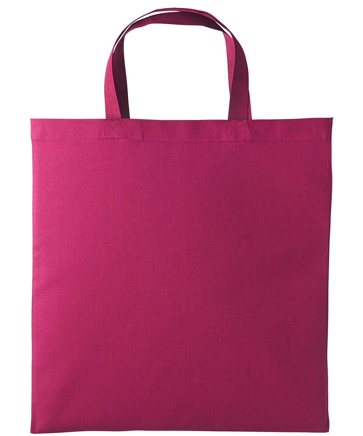 Nutshell Cotton shopper short handle RL110 - Cranberry One size - Customisable Bags