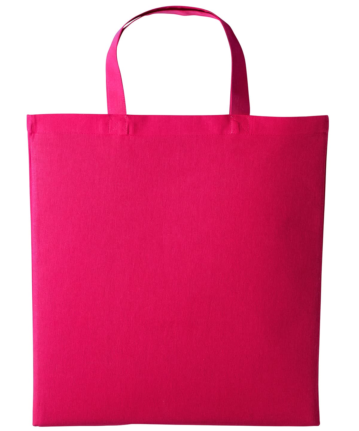 Nutshell Cotton shopper short handle RL110 - Hot Pink One size - Customisable Bags