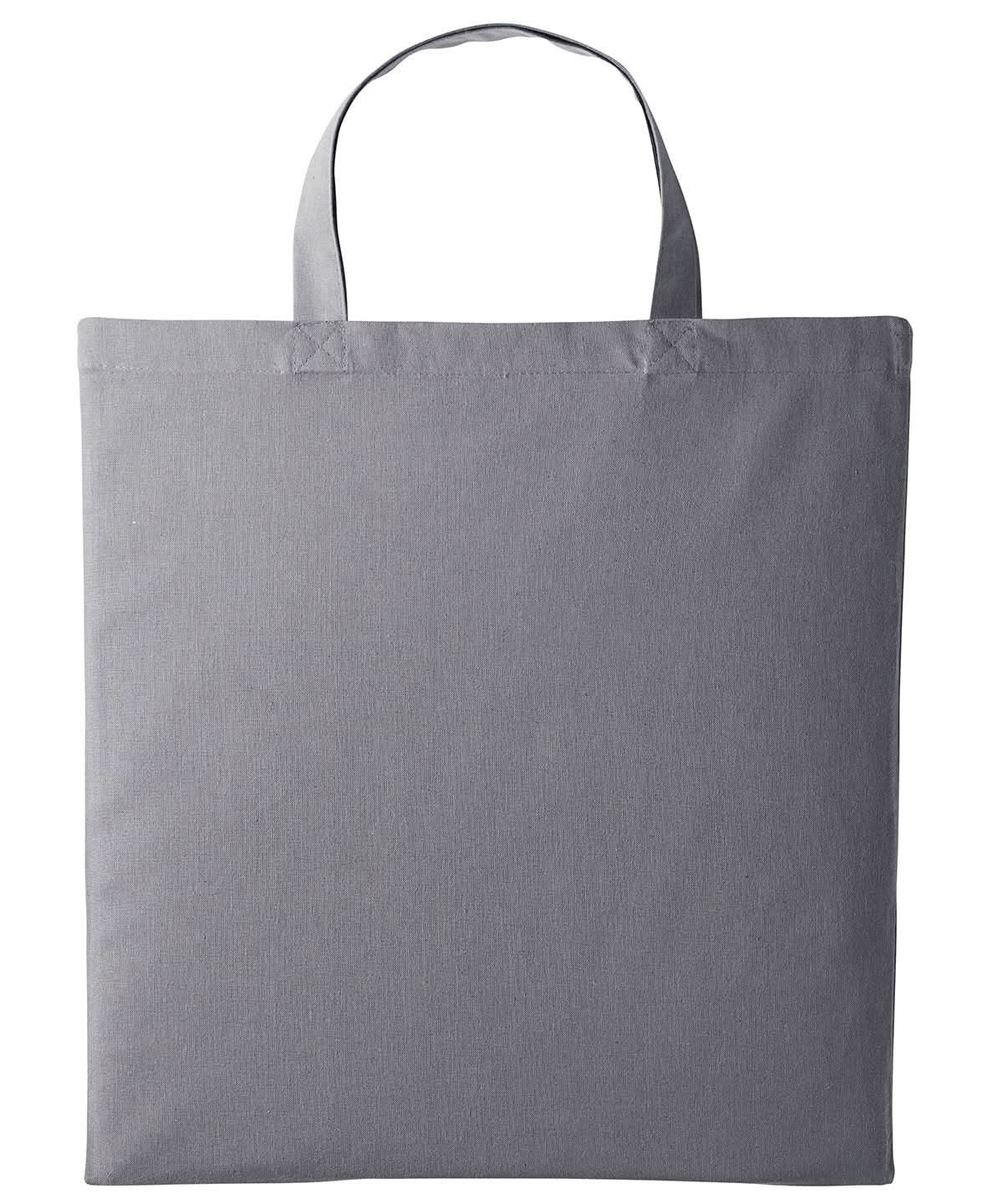 Nutshell Cotton shopper short handle RL110 - Slate Light Grey One size - Customisable Bags