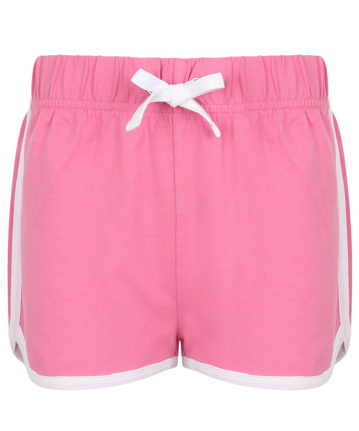 SF Kids retro shorts SM069 - Bright Pink White - Customisable Shorts
