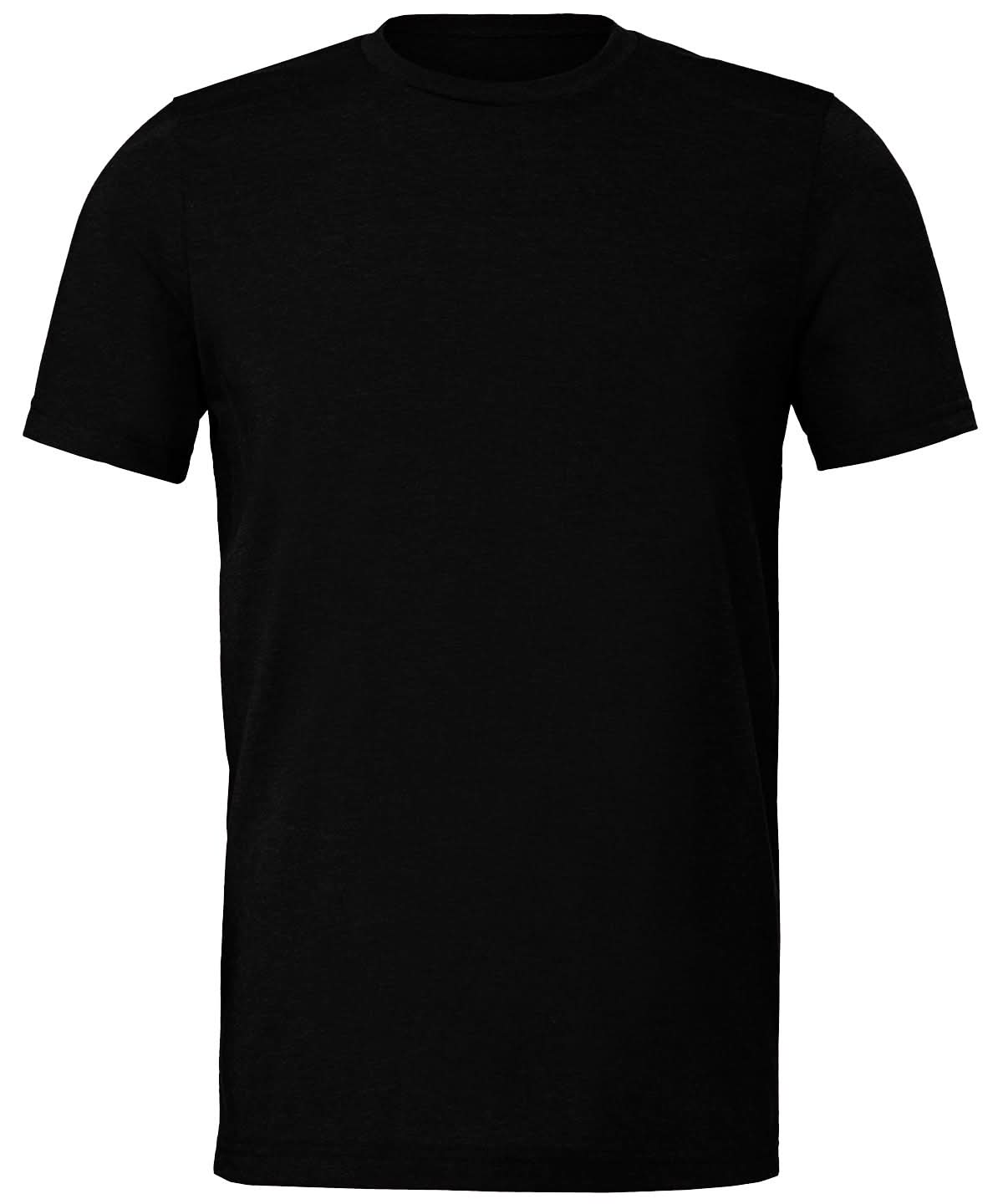 Bella Canvas Unisex sueded tee CV011 - Black Heather - Customisable T-Shirts