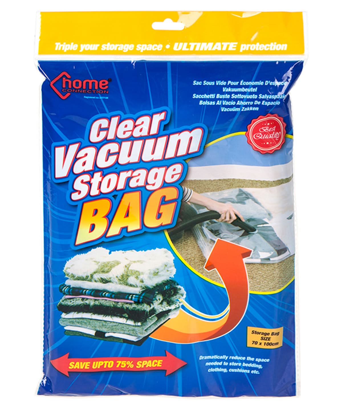 Home & Living Clear vacuum storage bag HL171 - Standard One size - Customisable Bags