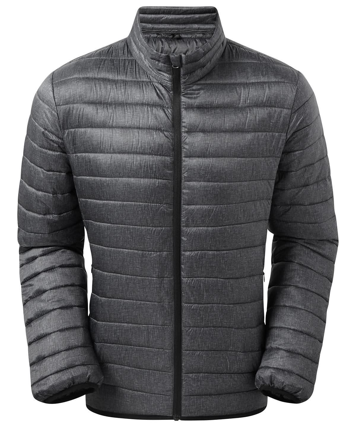 2786 Melange padded jacket ts037 - Charcoal Melange - Customisable Jackets