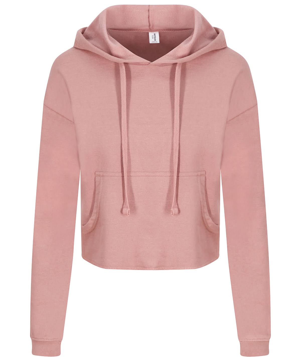 AWDis Just Hoods Womens cropped hoodie JH016 - Dusty Pink - Customisable Hoodies