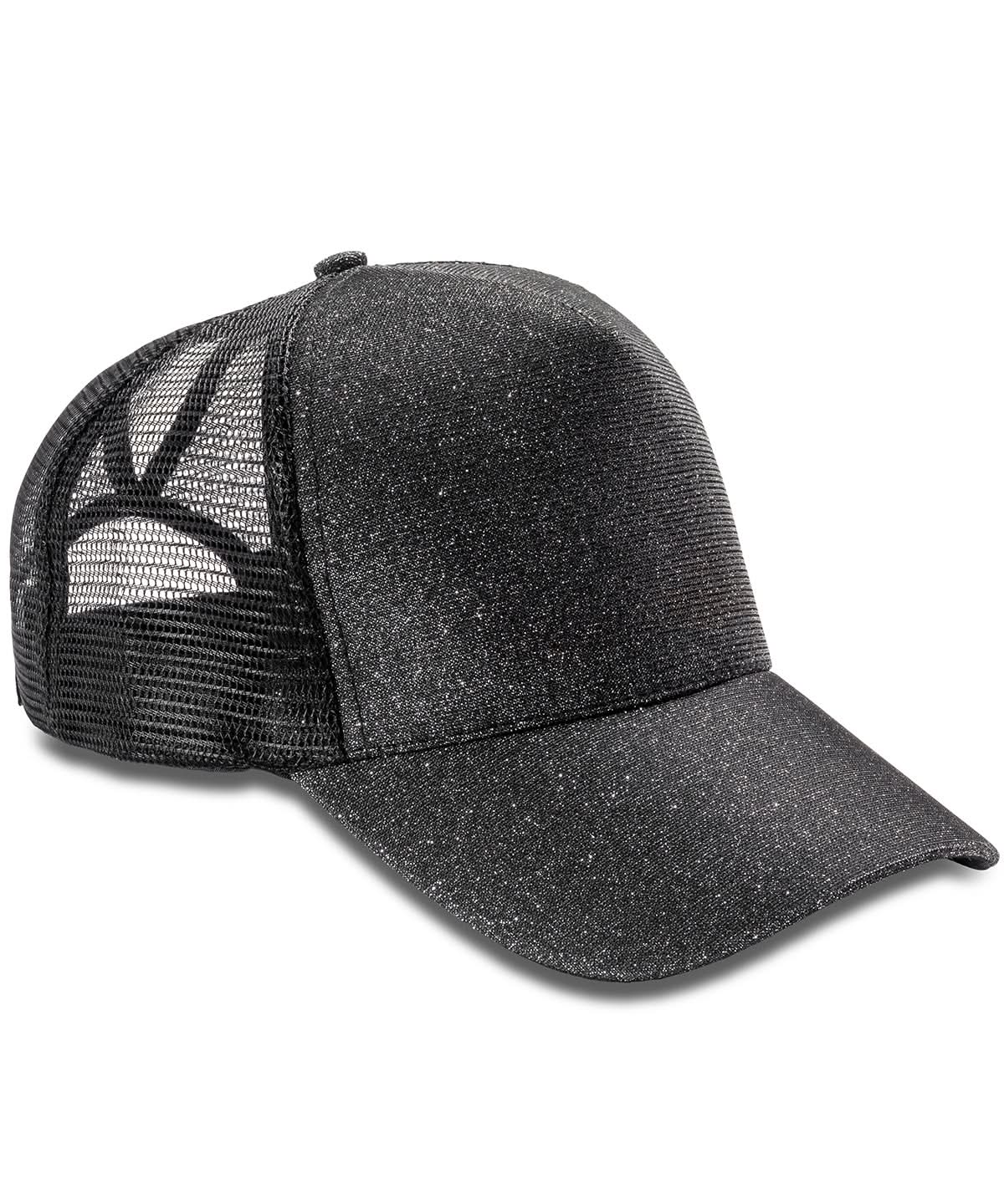 Result Headwear Core New York sparkle cap RC90X - Black One size - Customisable Caps