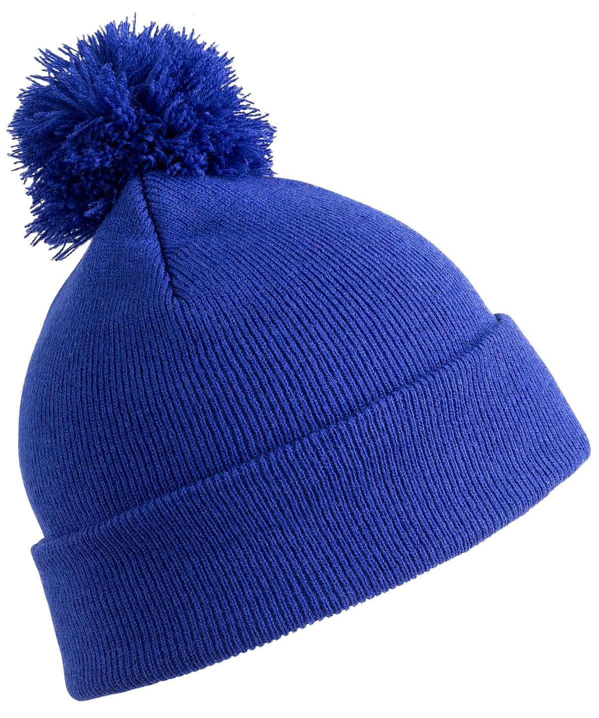 Result Winter Essentials Junior pom pom beanie RC28J - Royal One size - Customisable Beanies
