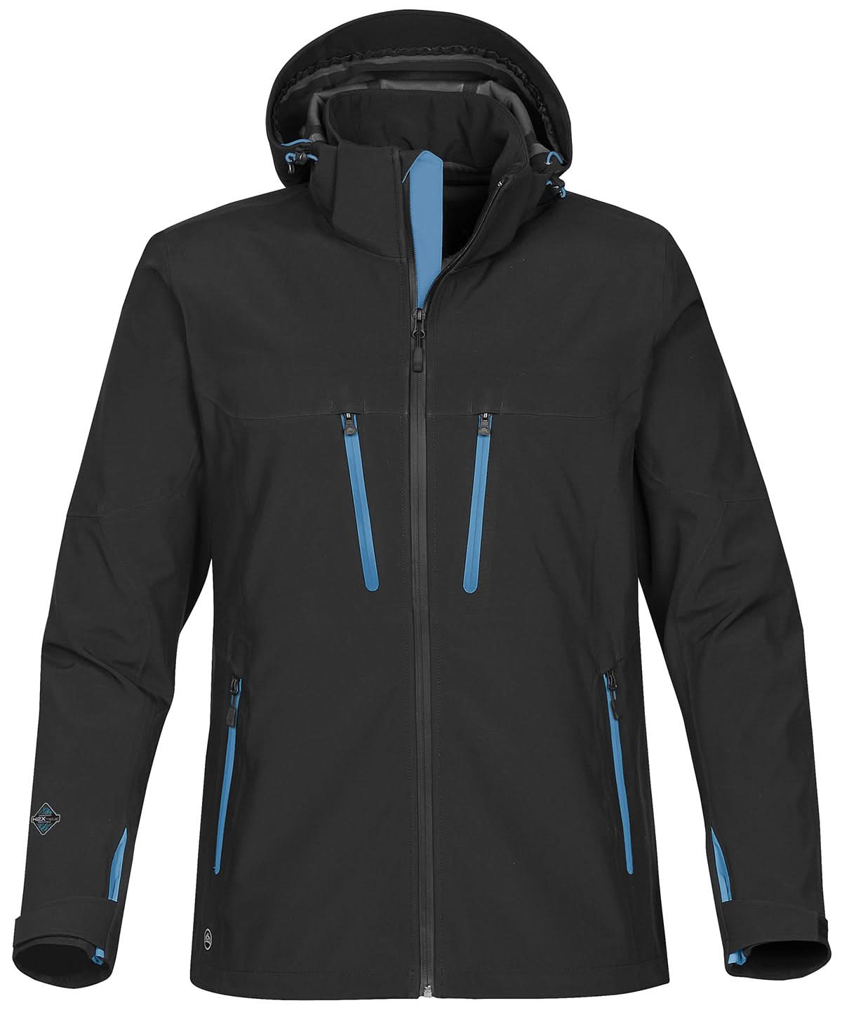 Stormtech Patrol Technical Softshell Jacket ST011 - Black Electric - Customisable Softshell Jacket