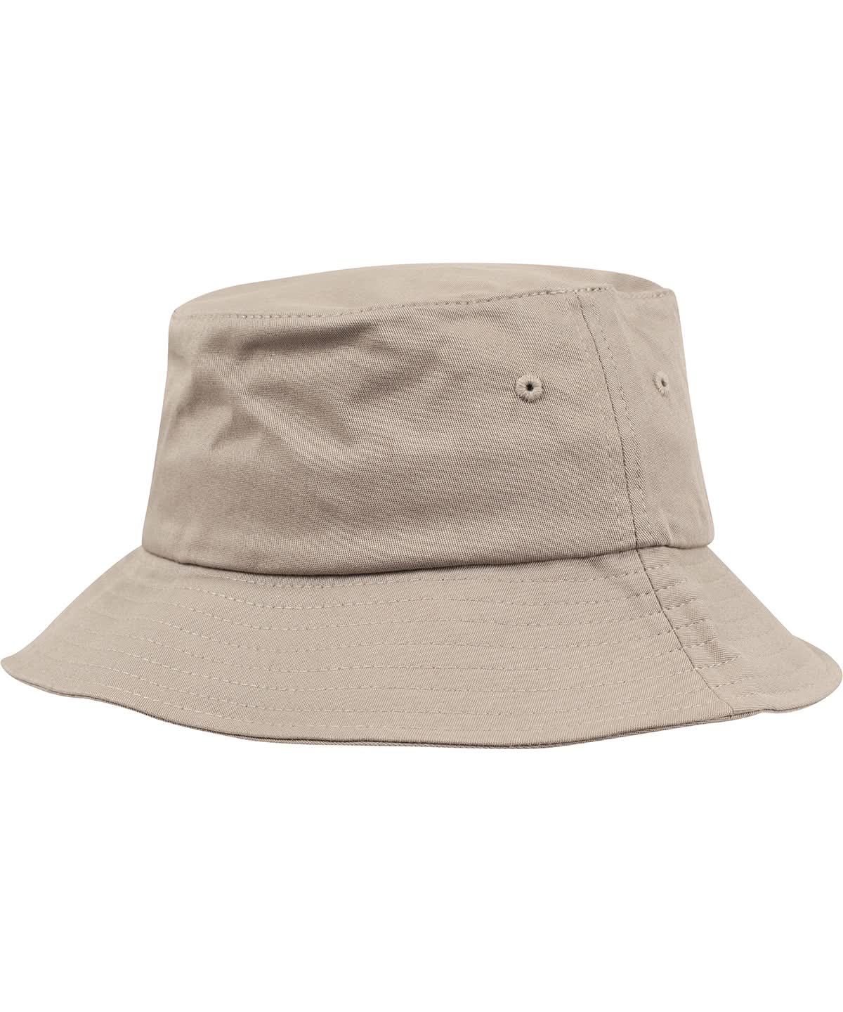 Flexfit By Yupoong Flexfit Cotton Twill Bucket Hat YP039 - Khaki One size - Customisable Hats