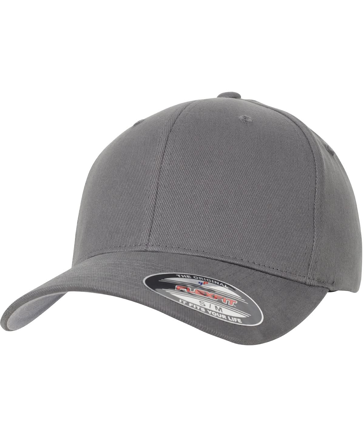 Flexfit By Yupoong Flexfit Brushed Twill YP045 - Grey - Customisable Caps