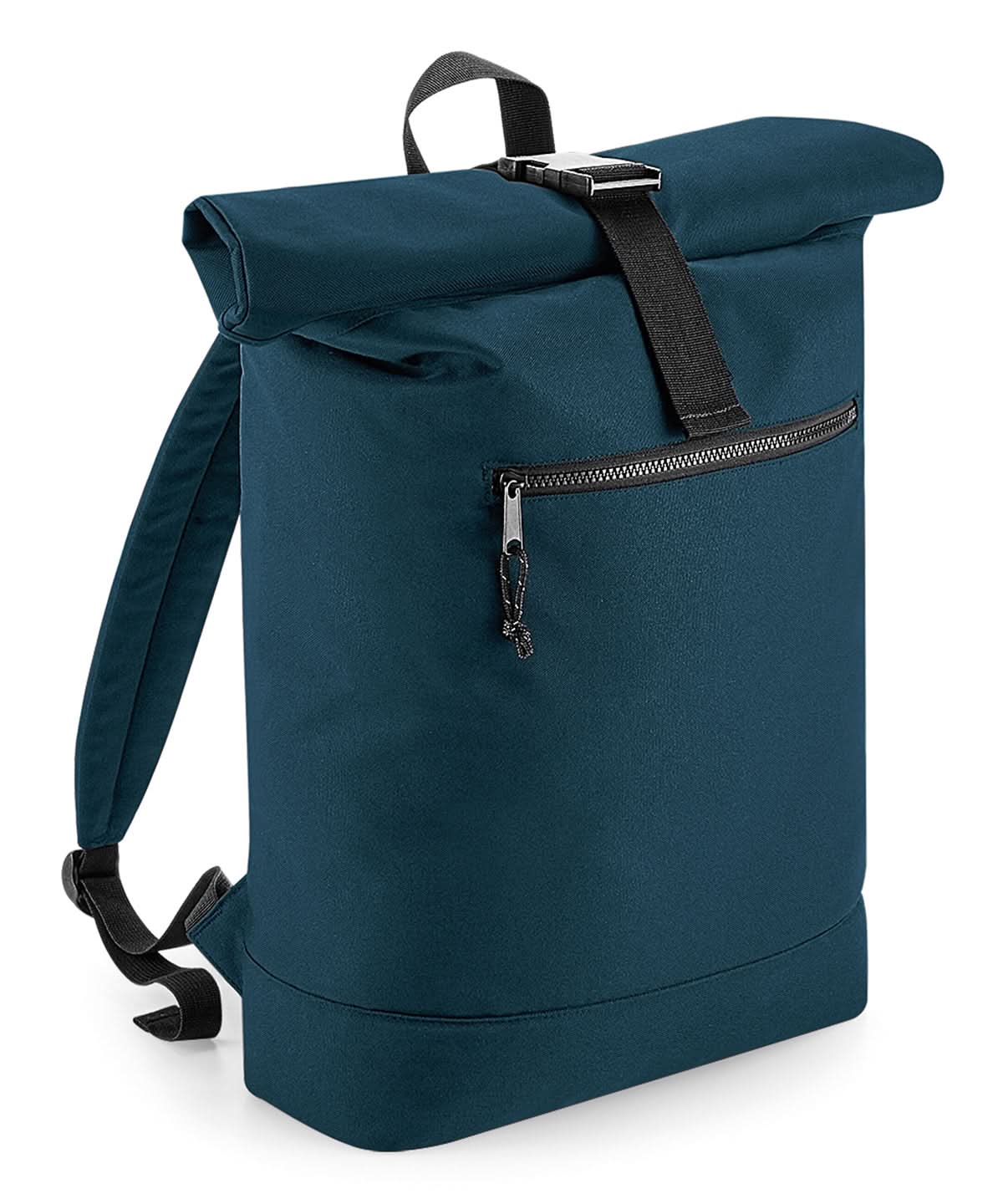 Bagbase Recycled rolled top backpack BG286 - Petrol One size - Customisable Bags