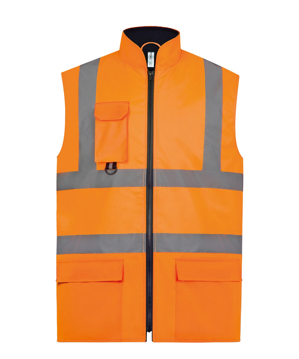 Yoko HV Padded Bodywarmer Hv005 YK105 - Orange - Customisable Gilets & Body Warmers