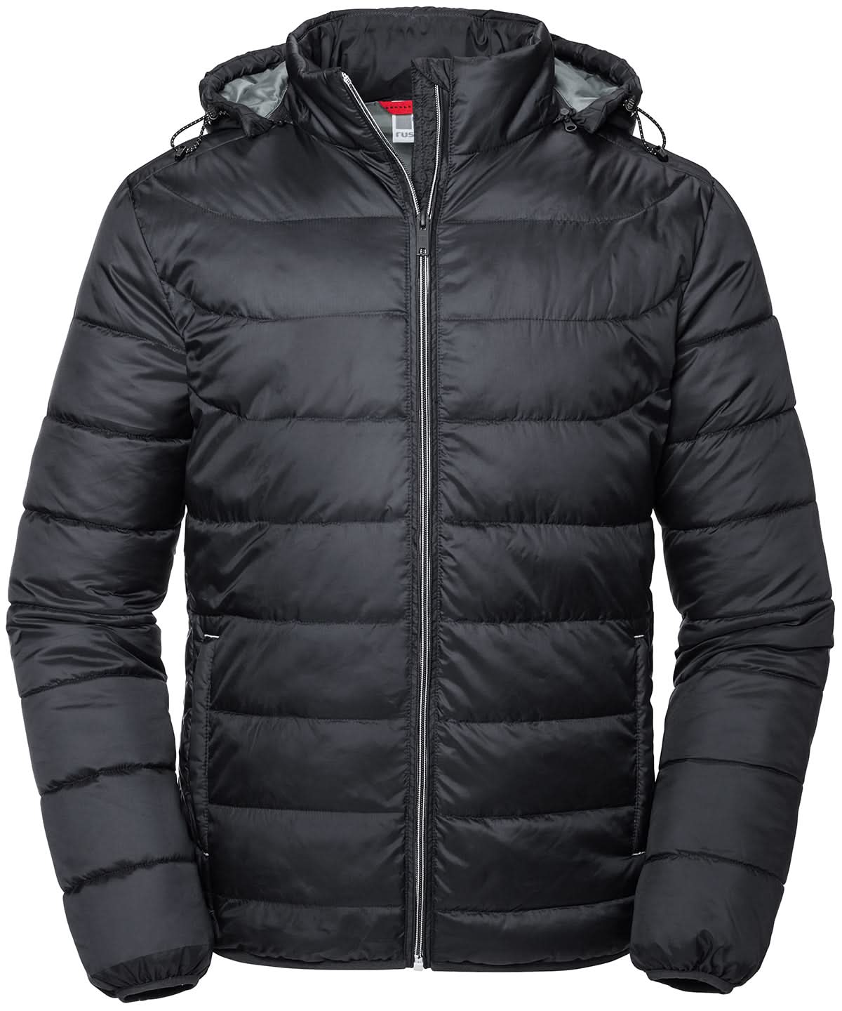 Russell Europe Hooded Nano jacket J440M - Black - Customisable Jacket