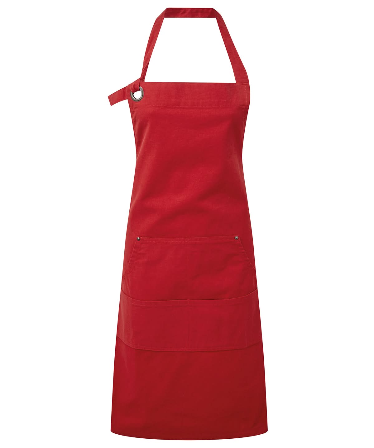 Premier Calibre heavy cotton canvas pocket apron PR137 - Red One size - Customisable Apron