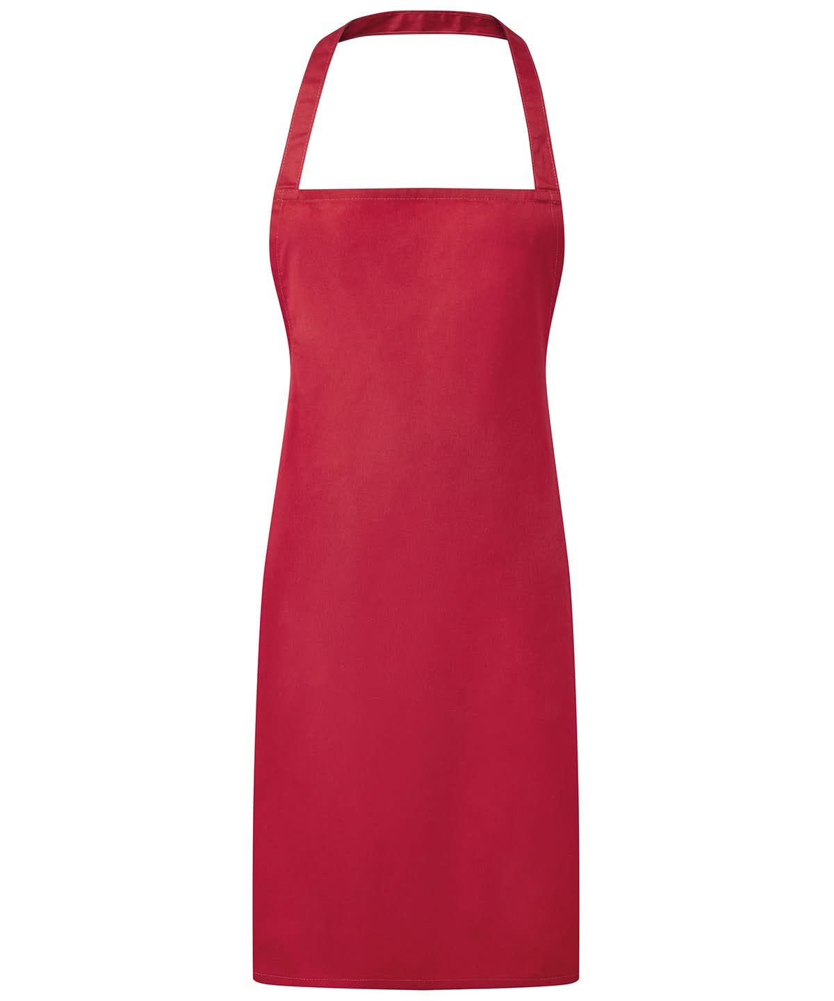 Premier Essential bib apron PR165 - Red One size - Customisable Apron