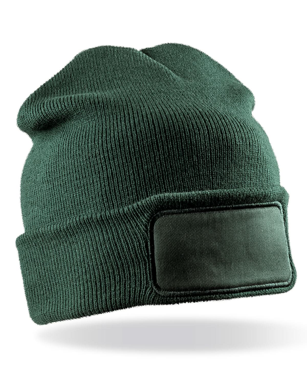 Result Winter Essentials Double knit printers beanie RC27X - Bottle Green One size - Customisable Beanies