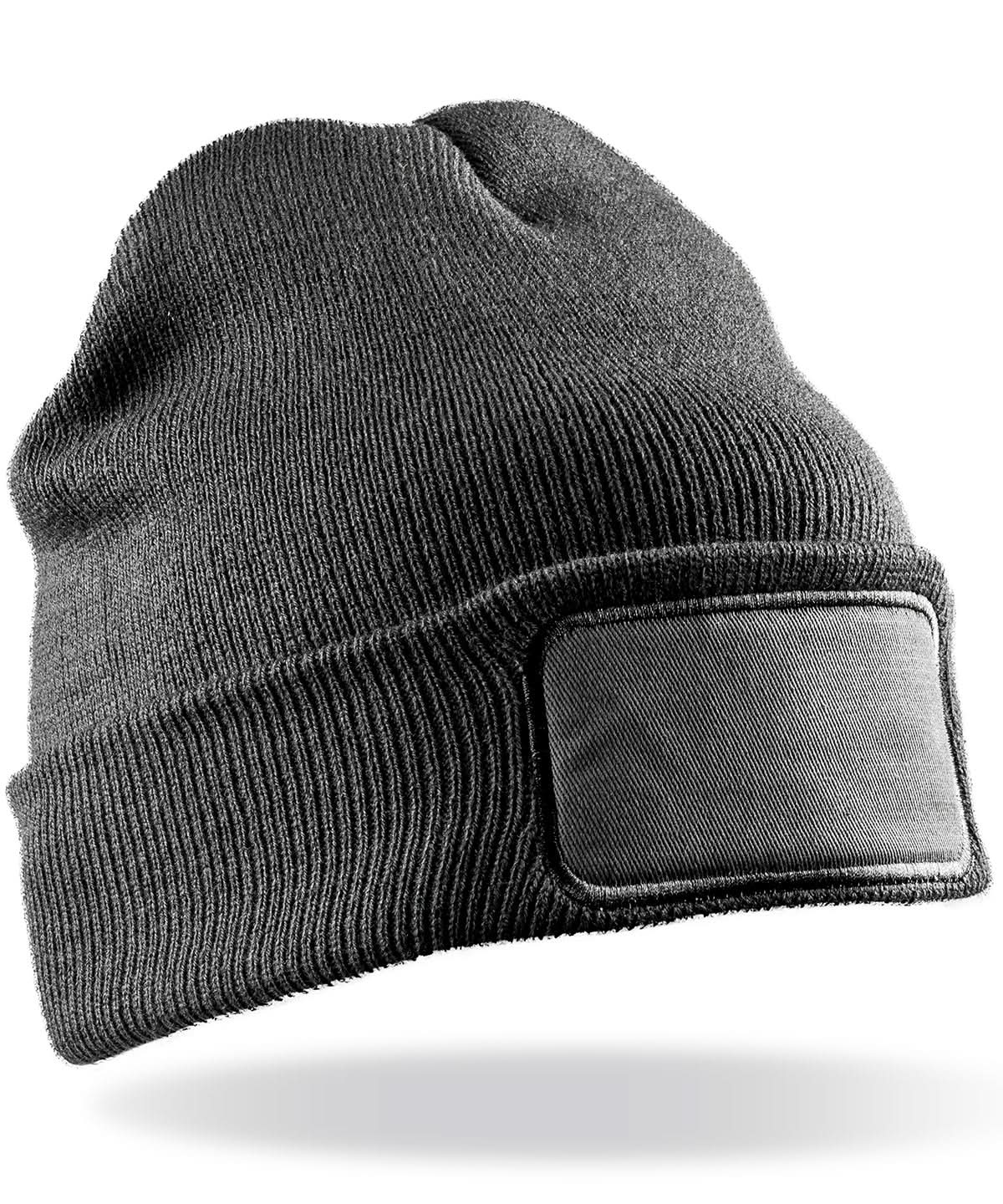Result Winter Essentials Double knit printers beanie RC27X - Grey One size - Customisable Beanies