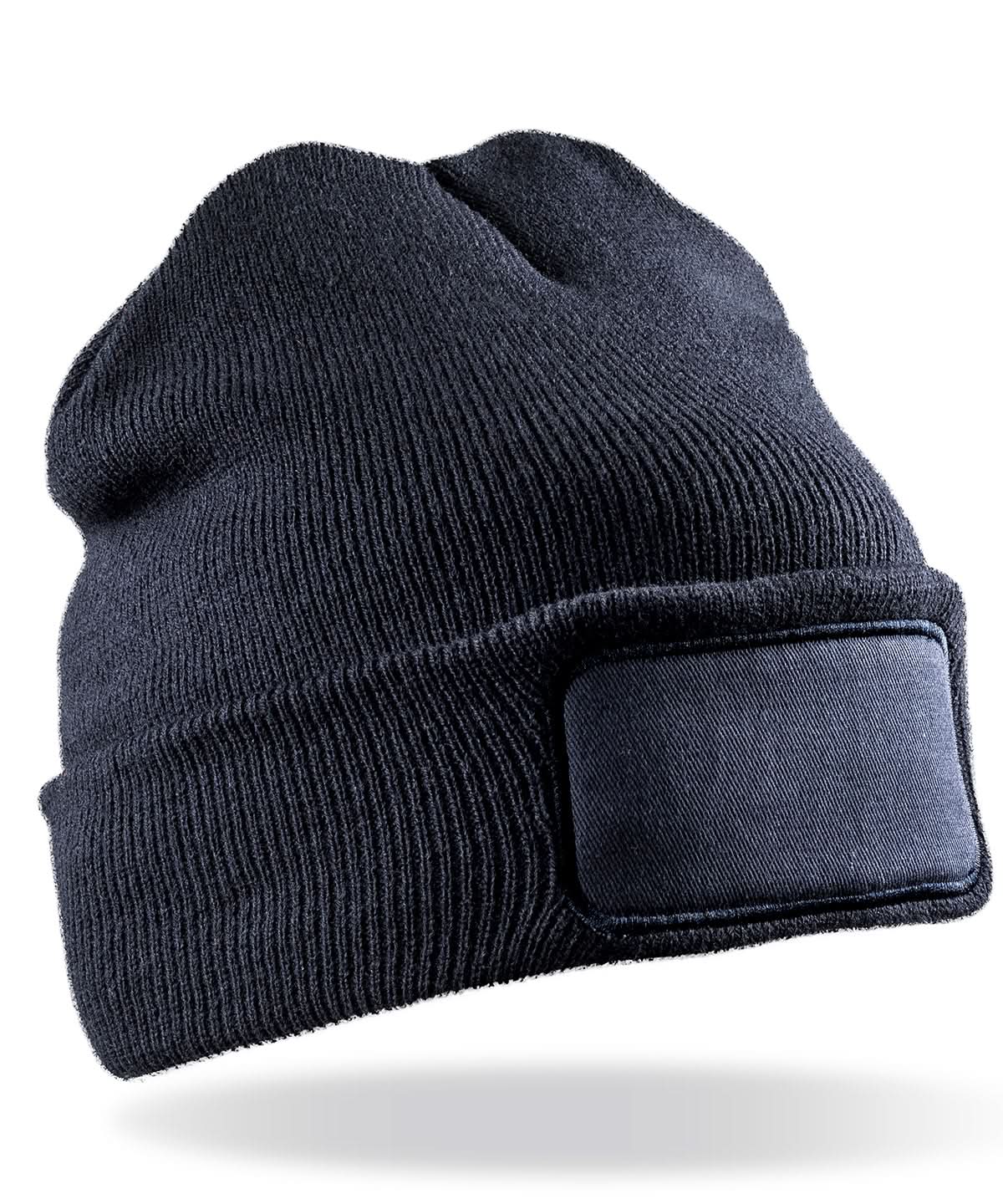 Result Winter Essentials Double knit printers beanie RC27X - Navy One size - Customisable Beanies