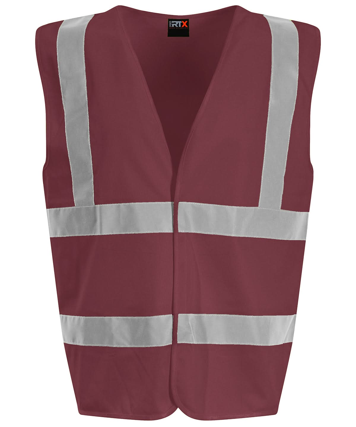 ProRTX High Visibility Waistcoat Maroon RX700 - Maroon - Customisable Hi-Vis Vest