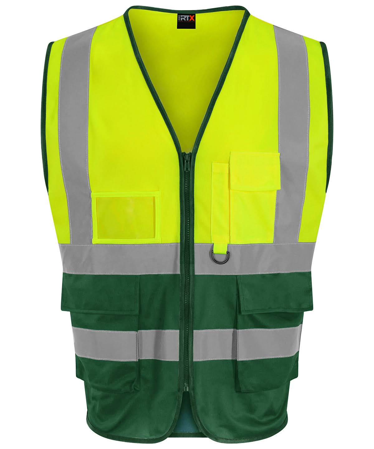 ProRTX High Visibility Executive waistcoat RX705 - HV Yellow Paramedic Green - Customisable HV Vest