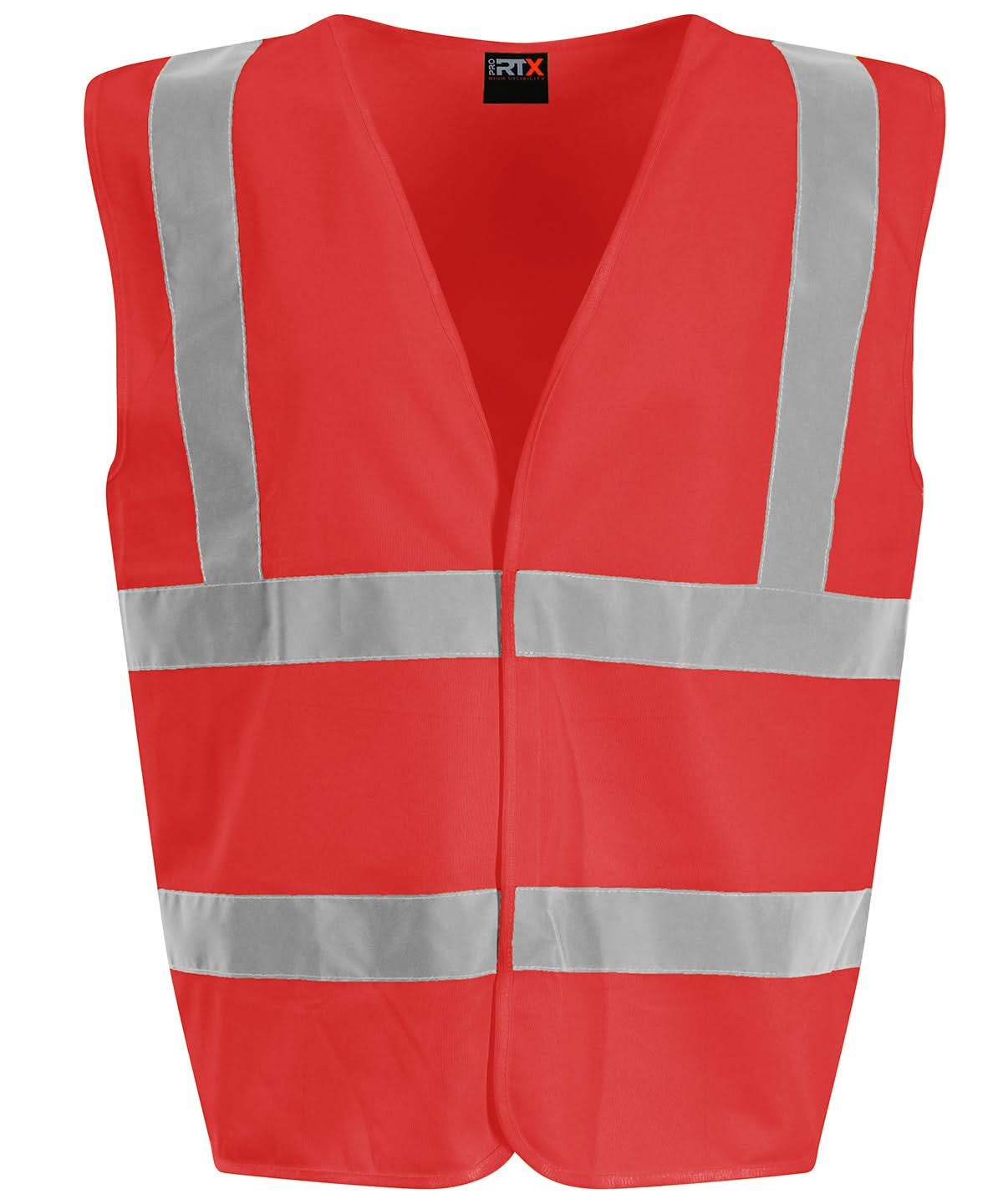 ProRTX High Visibility Kids waistcoat RX70J - Red - Customisable HV Vest