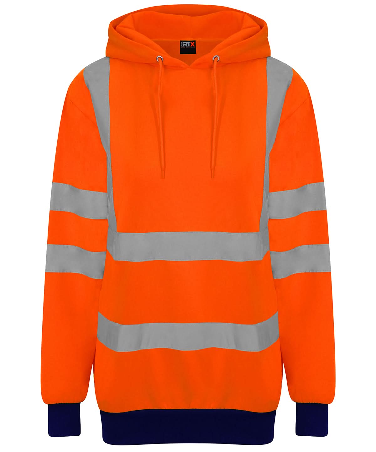 ProRTX High Visibility High visibility hoodie RX740 - HV Orange Navy - Customisable Hoodies