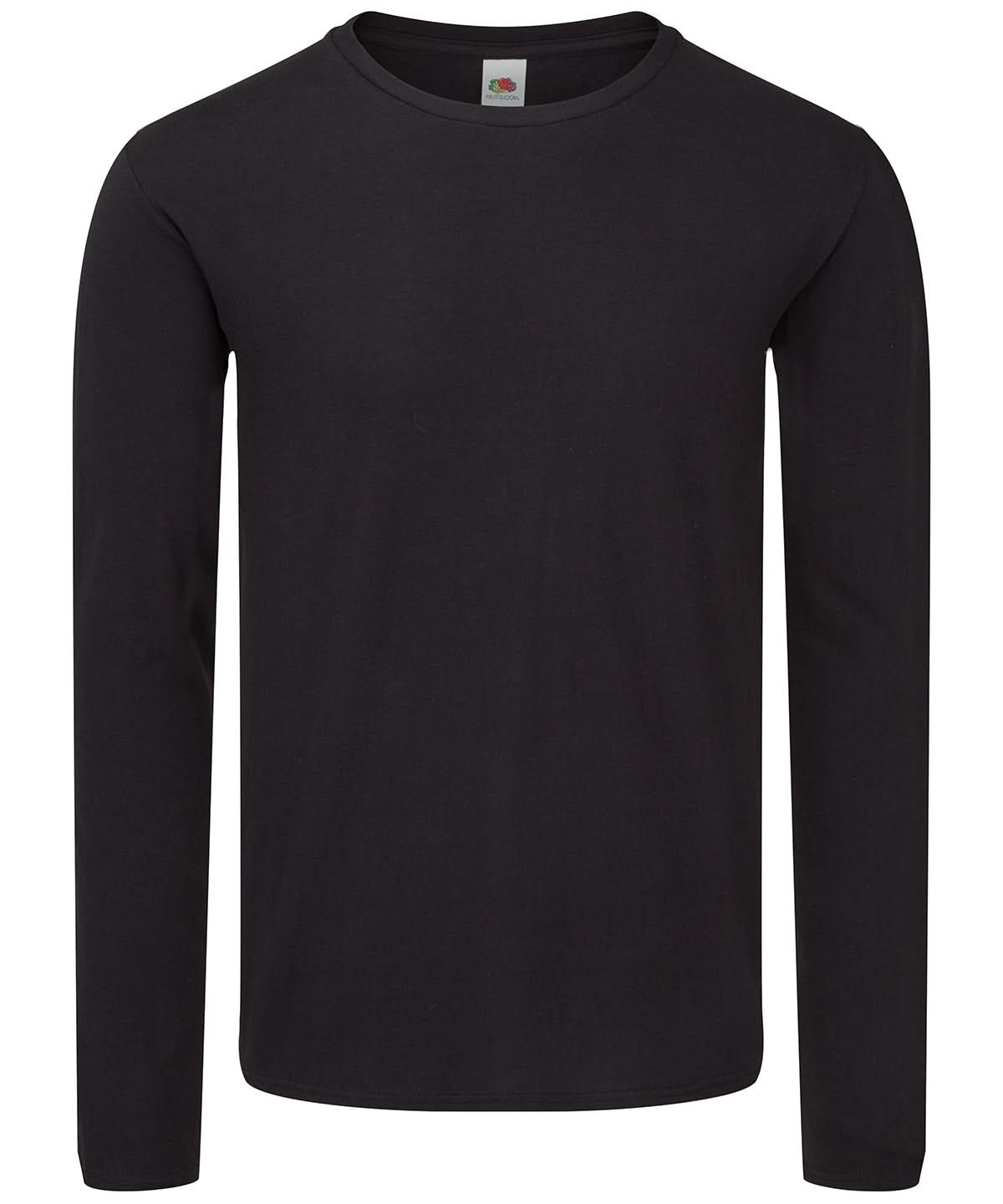 Fruit of the Loom Fruit Of The Loom Iconic 150 Classic Long Sleeve T SS433 - Black* - Customisable T-Shirts