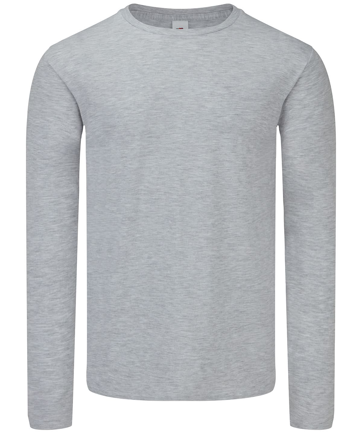 Fruit of the Loom Fruit Of The Loom Iconic 150 Classic Long Sleeve T SS433 - Heather Grey* - Customisable T-Shirts