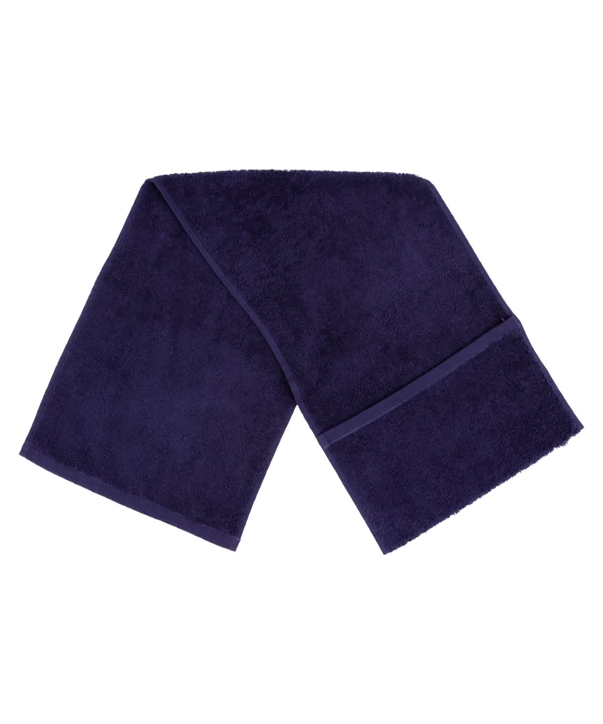 Towel City Luxury range pocket gym towel TC007 - Navy One size - Customisable Towels
