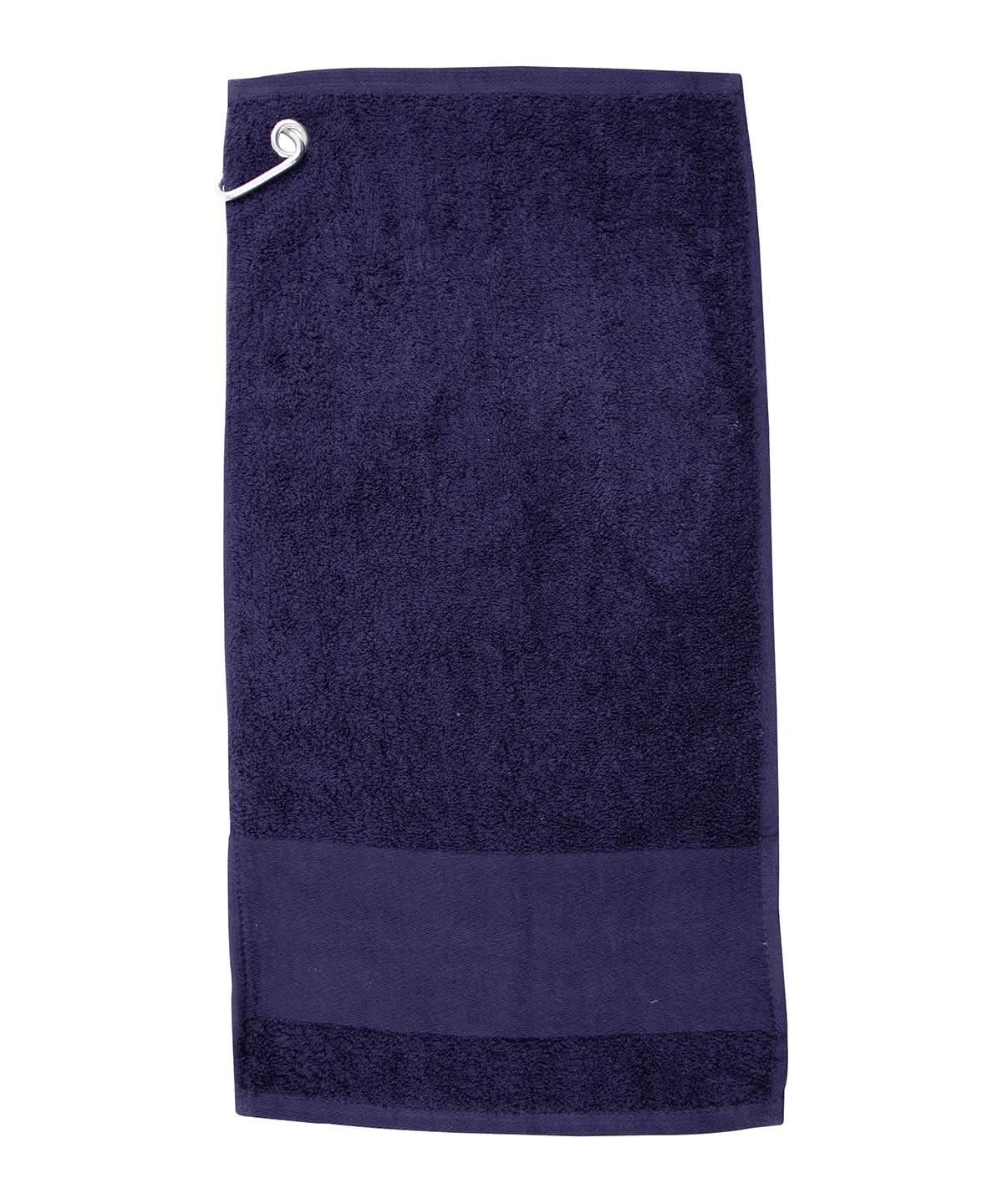 Towel City Printable border golf towel TC033 - Navy One size - Customisable Towels
