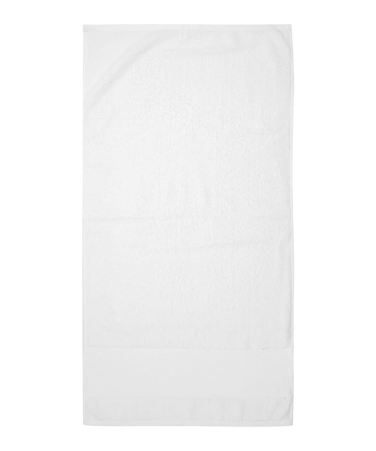 Towel City Printable border hand towel TC034 - White One size - Customisable Towels