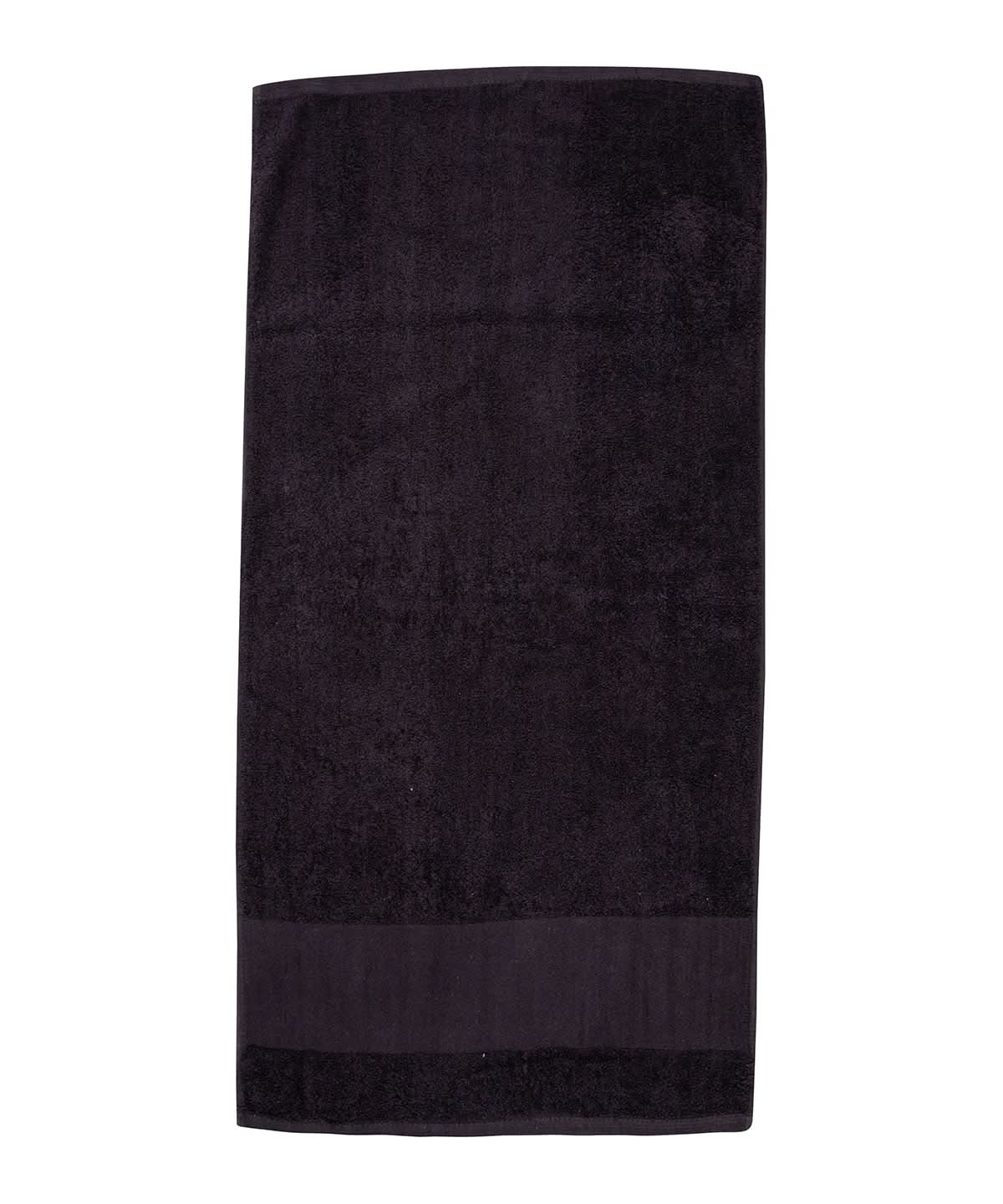 Towel City Printable border bath towel TC035 - Black One size - Customisable Towels