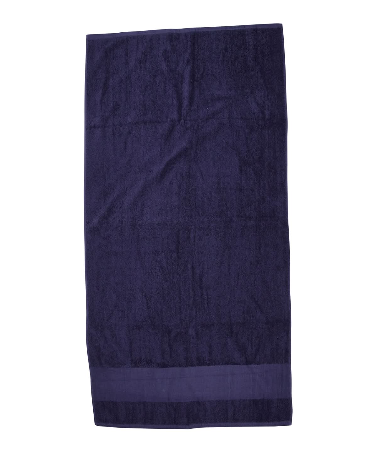 Towel City Printable border bath towel TC035 - Navy One size - Customisable Towels