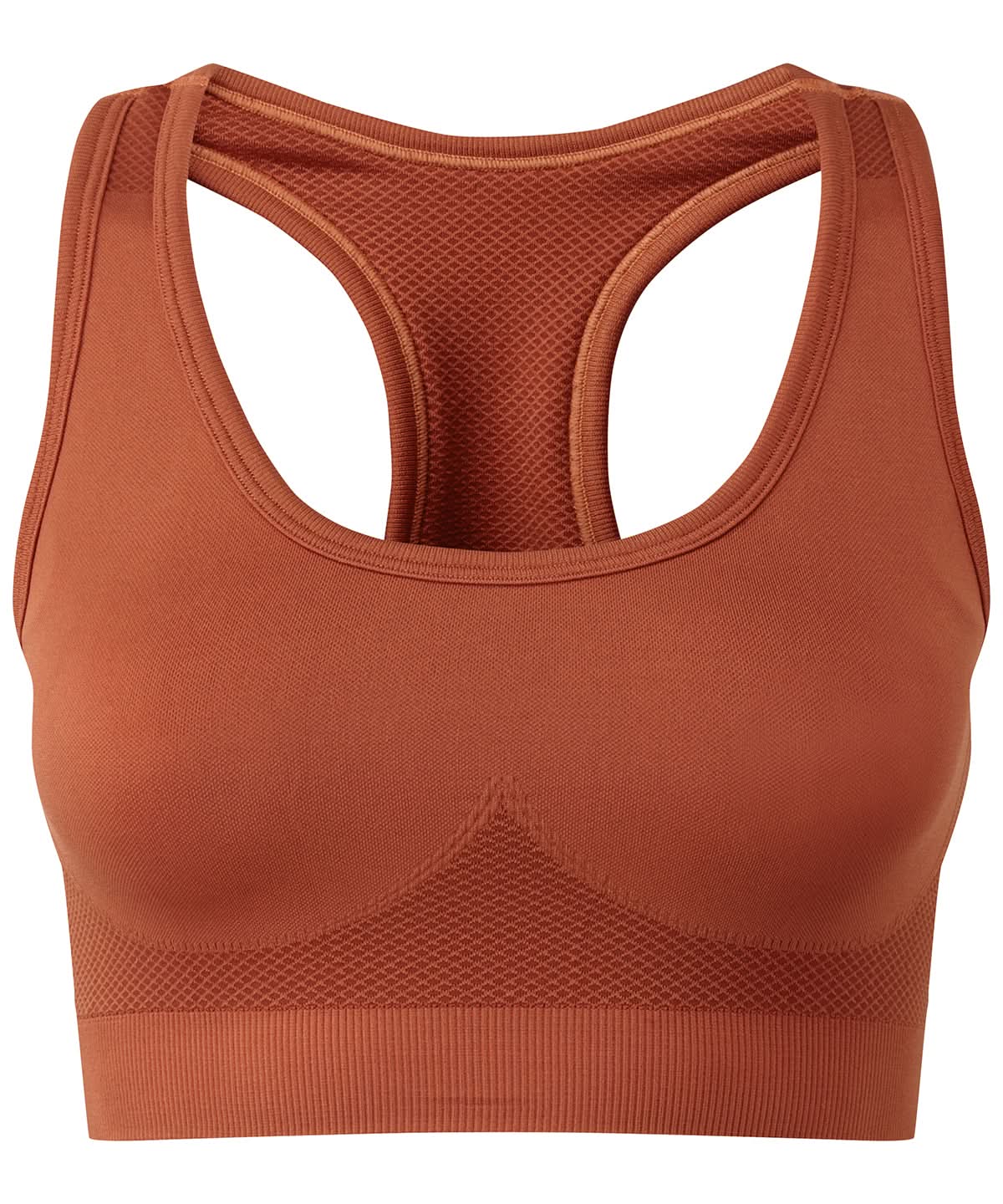 TriDri Tridri Seamless 3D Fit Multi Sport Sculpt Solid Colour Bra TR214 - Rust - Customisable Bras