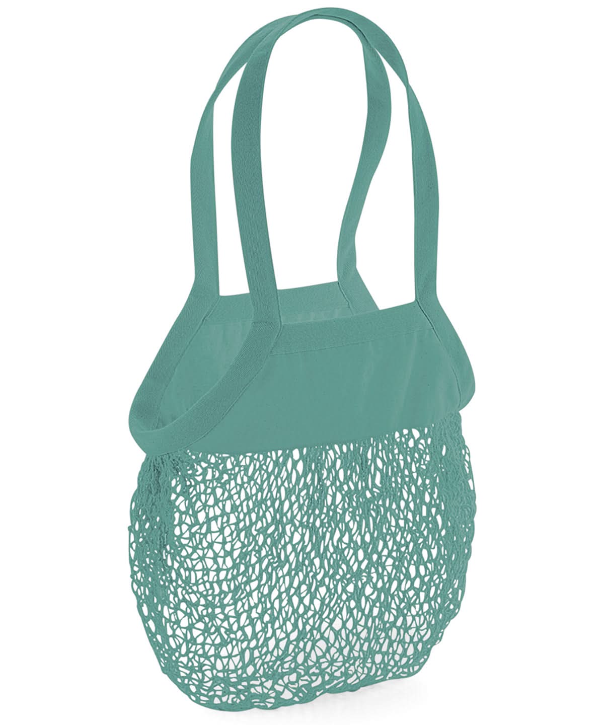 Westford Mill Organic Cotton Mesh Grocery Bag WM150 - Sage Green One size - Customisable Bags