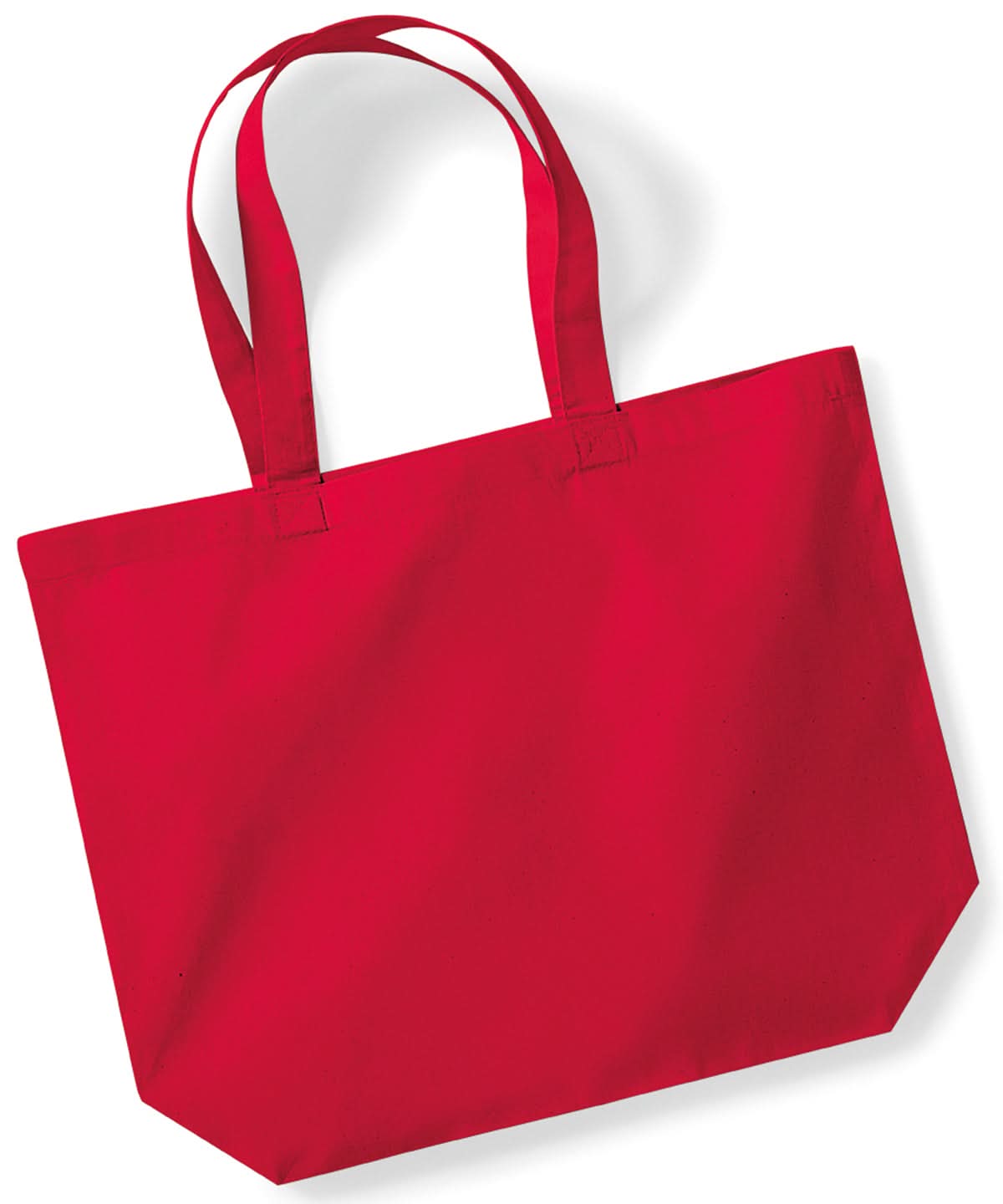 Westford Mill Organic Premium Cotton Maxi Tote WM265 - Classic Red One Size - Customisable Bags