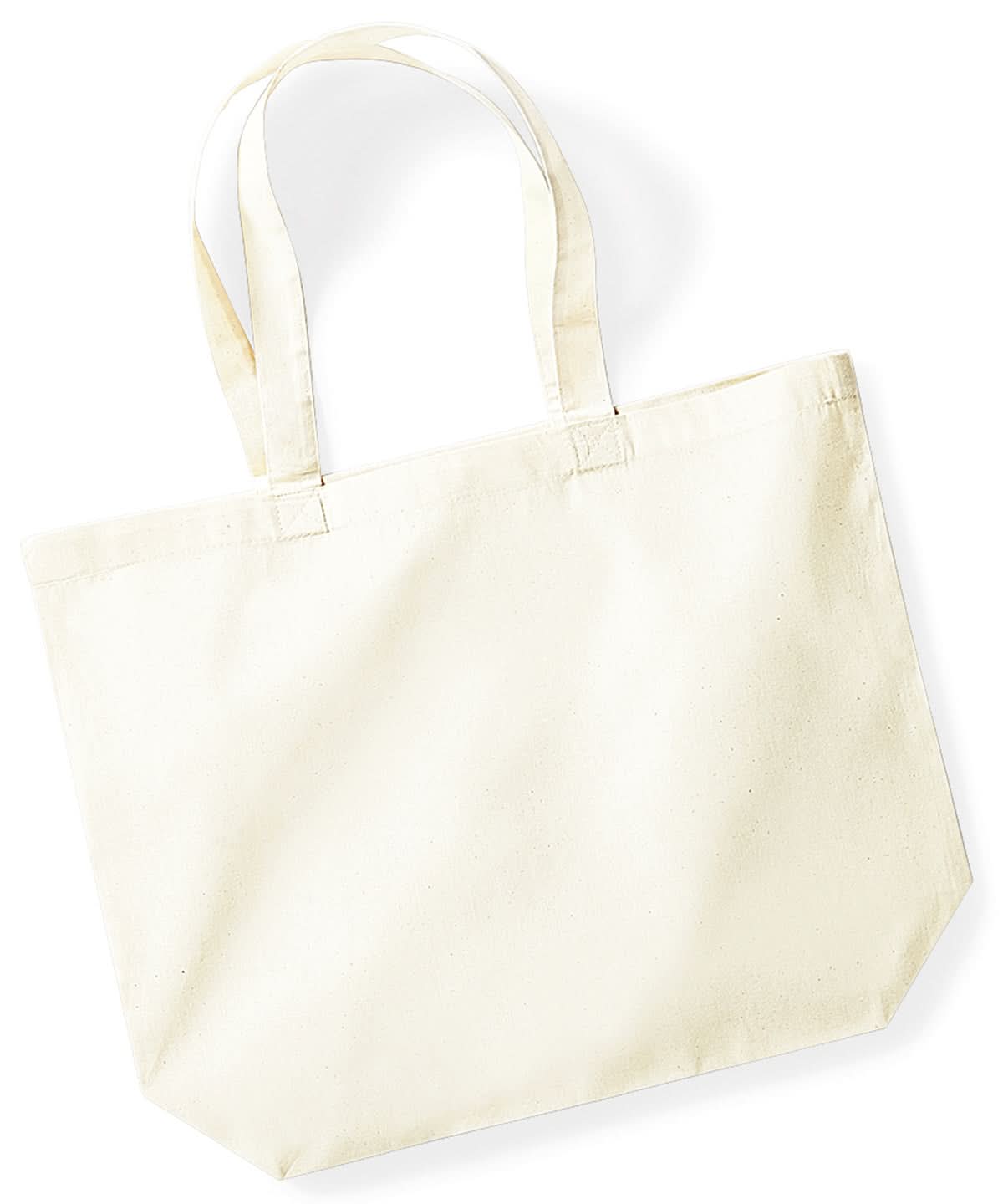 Westford Mill Organic Premium Cotton Maxi Tote WM265 - Natural One Size - Customisable Bags