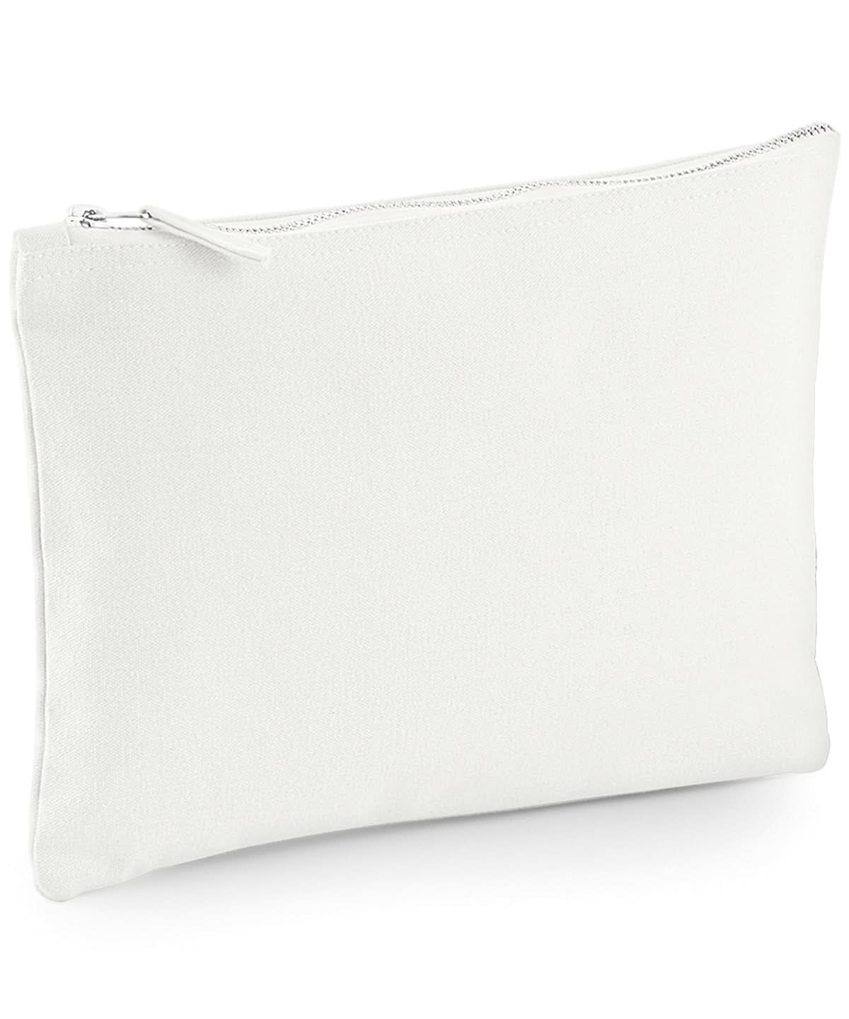 Westford Mill Canvas Accessory Pouch WM530 - Off White - Customisable Bags