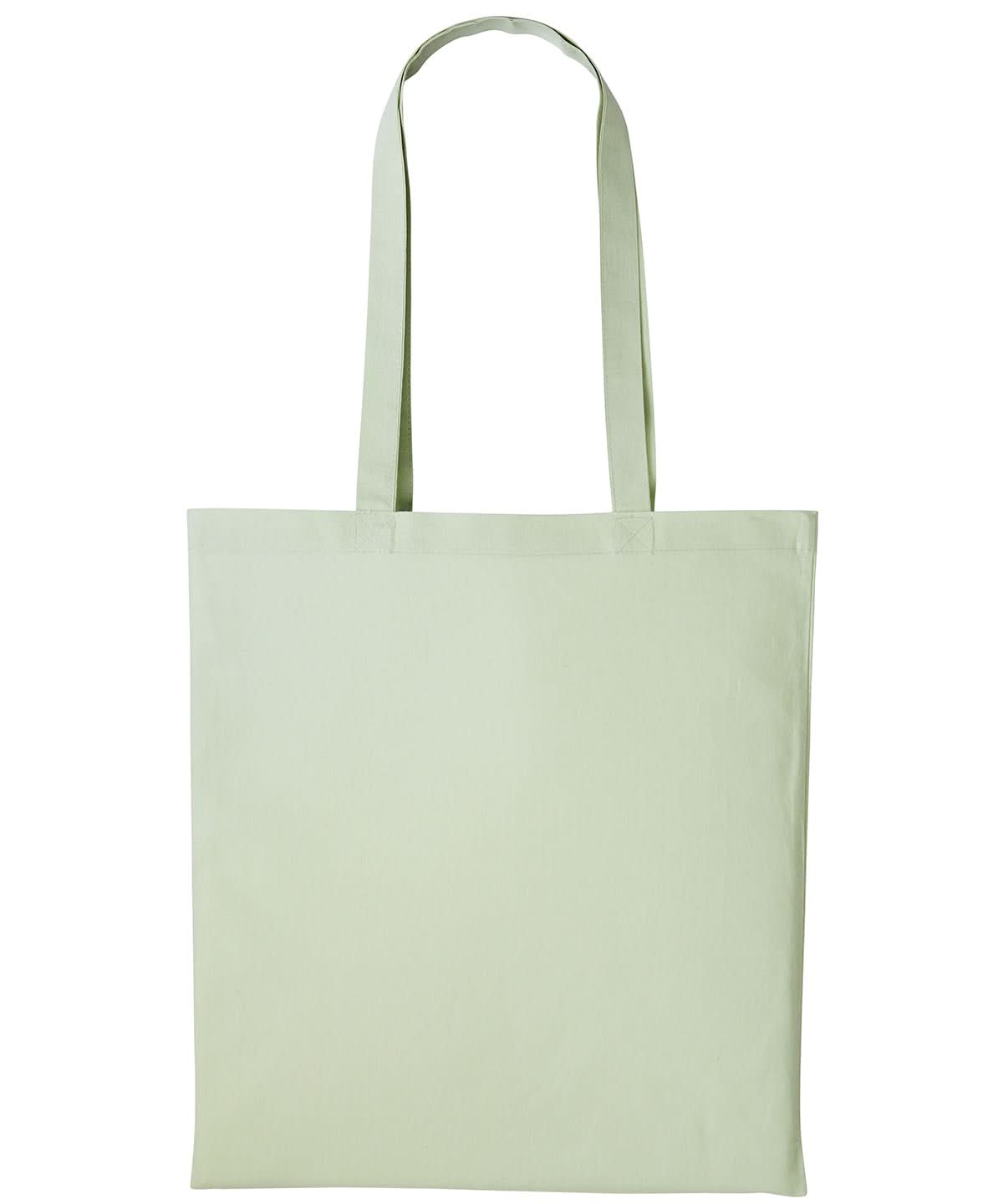 Nutshell Cotton shopper long handle RL100 - Pastel MInt One size - Customisable Bags