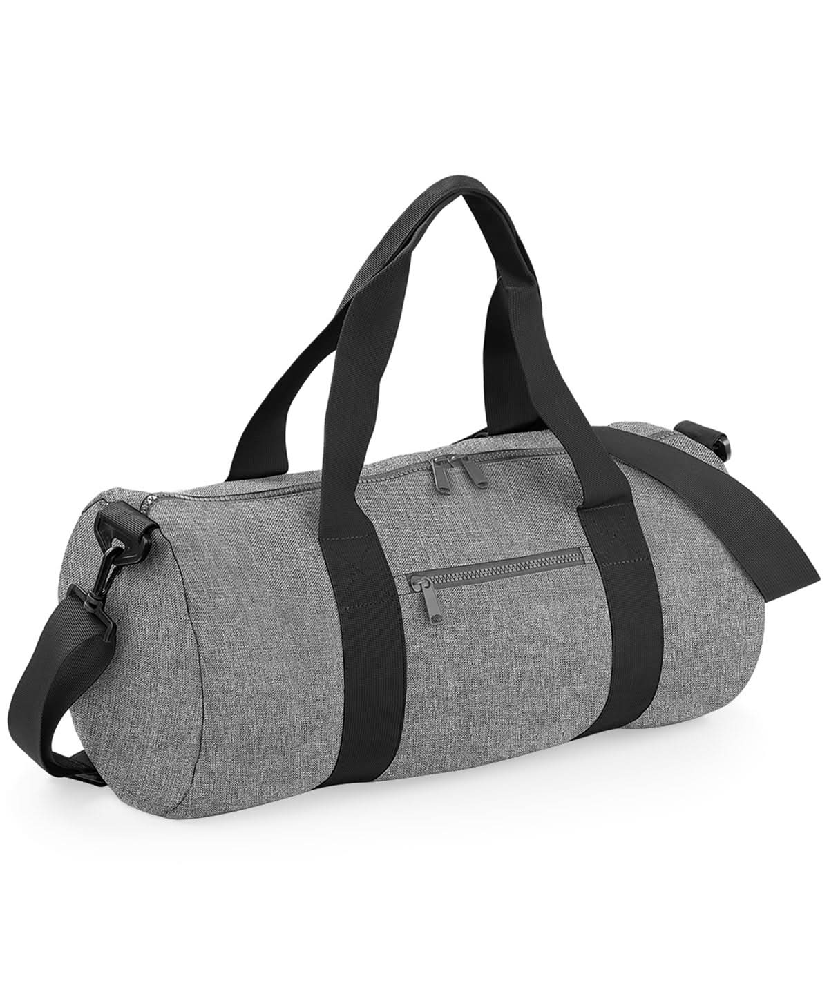 Bagbase Original barrel bag BG140 - Grey Marl Black One size - Customisable Bags