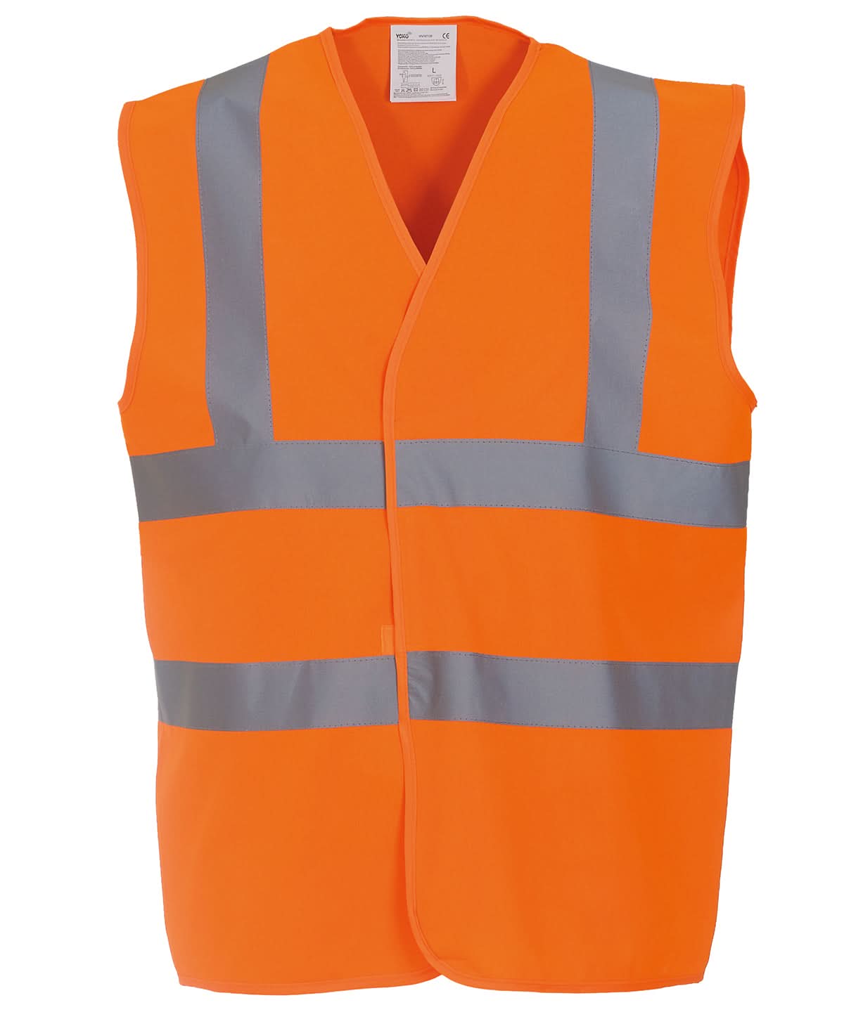 Personal Protective Wear 2 Metre hi viz vest PP001 - Orange - Customisable HV Vest