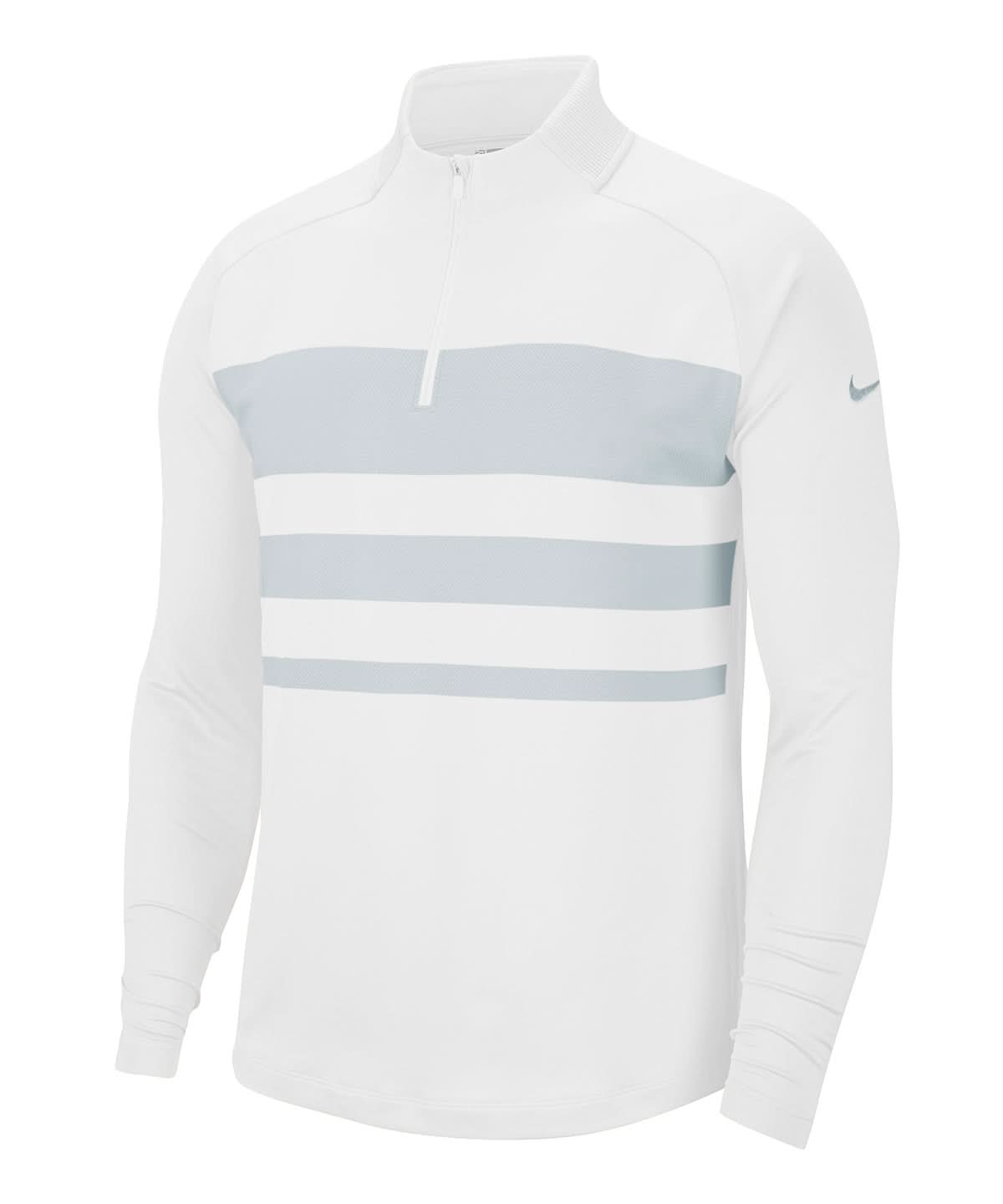 Nike dry vapor top half zip nk182 - White Sky Grey L - Customisable Sports Overtops