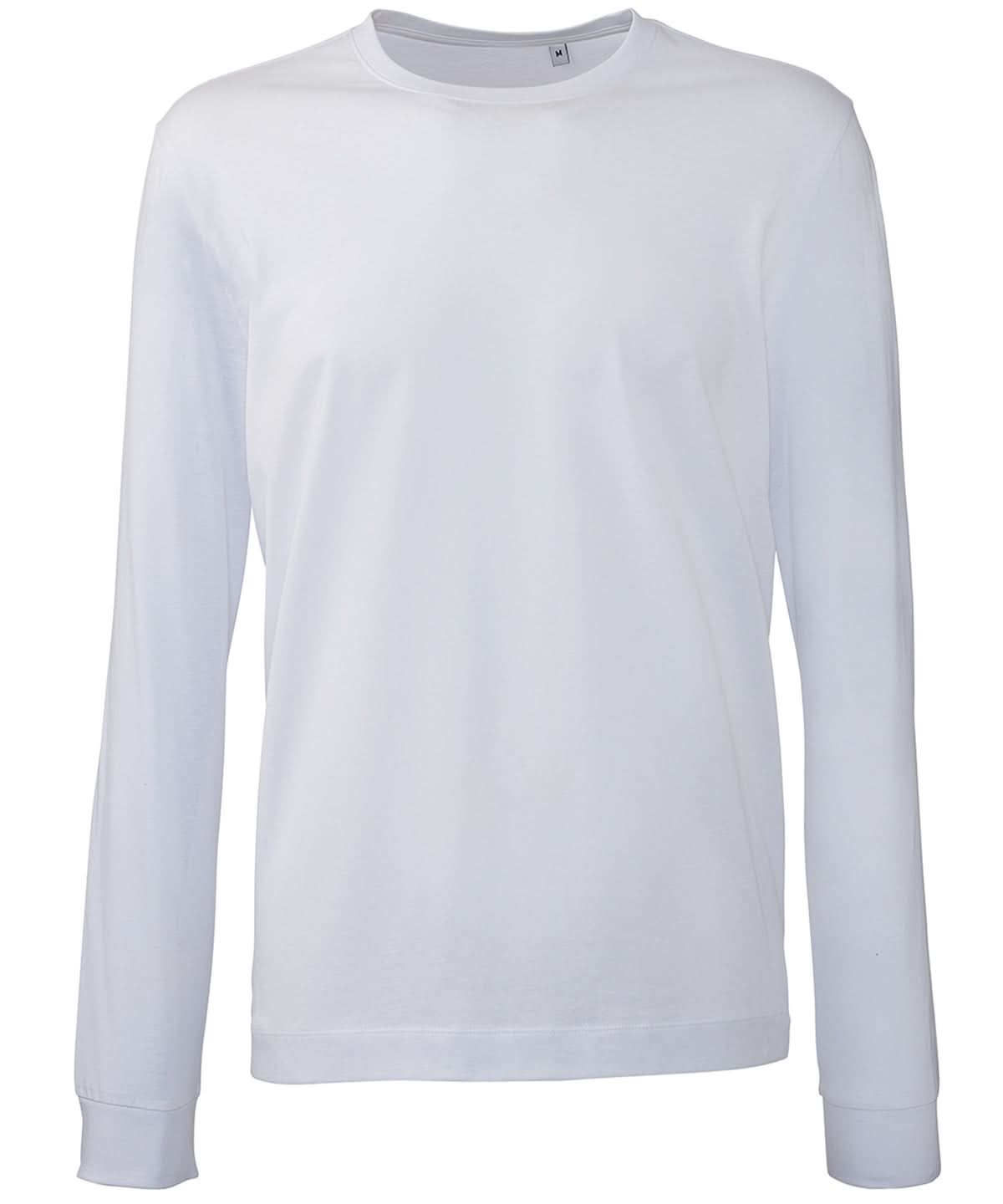 Anthem Mens long sleeve t shirt AM011 - White - Customisable T-Shirts