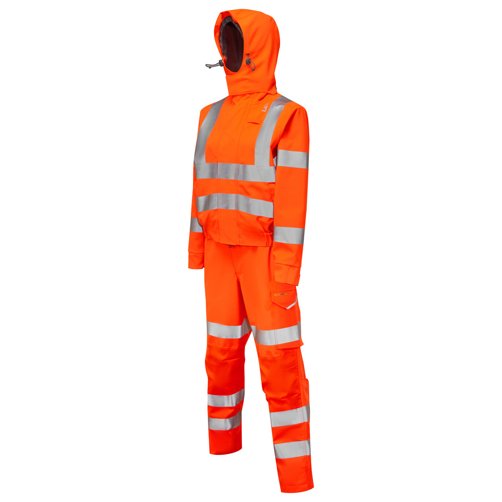 EcoViz 10KX Performance+ Womens Breathable Coverall Honeychurch CVL03 - HV ORANGE - Customisable Coverall