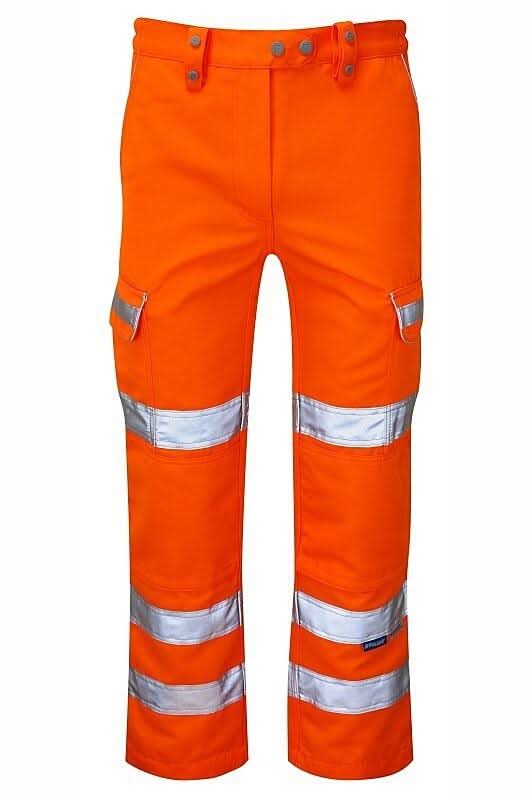 Pulsar Ladies Hi Vis Orange Combat Trousers PR336LDS - Orange - Customisable Trousers