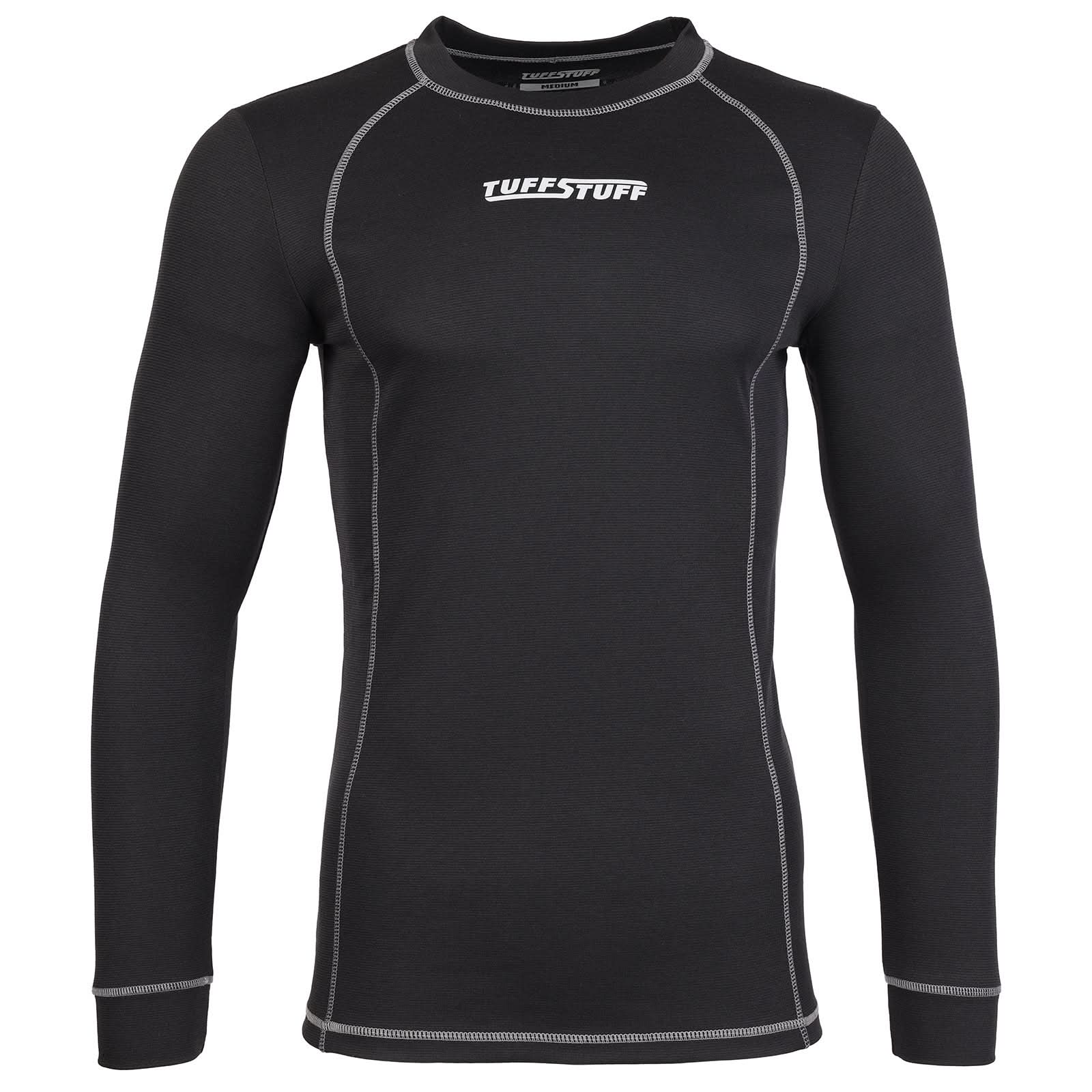 TUFFSTUFF BASEWEAR LONG SLEEVE T SHIRT - BLACK - Customisable ESSENTIALS